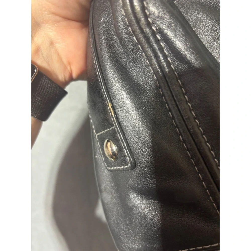 Coach Black Soft Leather Hobo Bag Shoulder Handbag L0920-F14707 Y2K